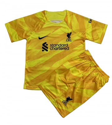 Liverpool Portero Primera Equipación Niños 2023-24 Manga Corta (+ Pantalones cortos)